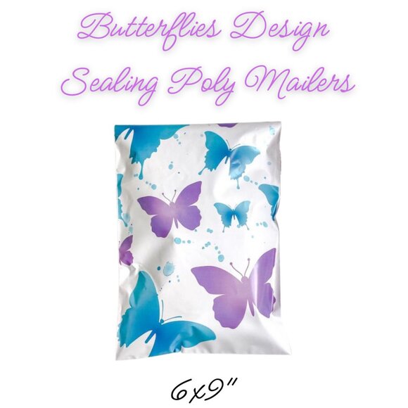 Butterflies Design Poly Mailers Qty 20 Size 6x9 - Picture 3 of 3